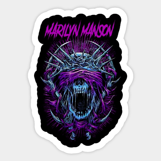 MANSON MARILYN BAND Sticker by Angelic Cyberpunk